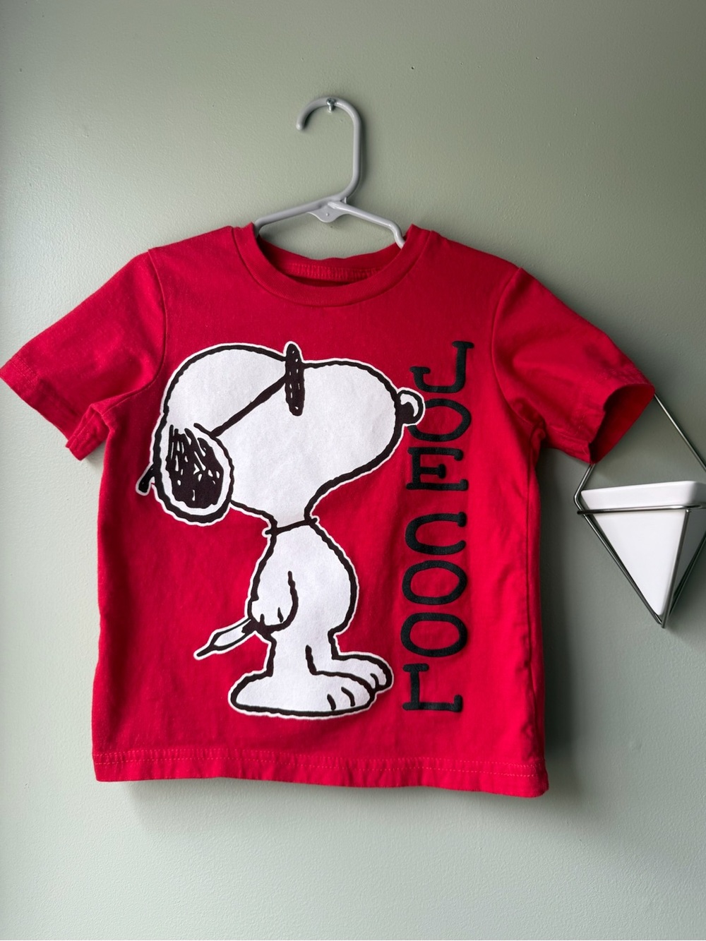 Joe Cool Snoopy Red Kids T-Shirt